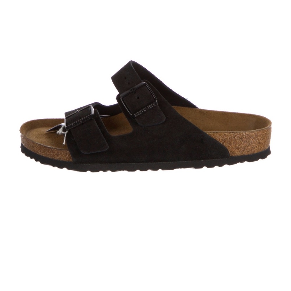 Birkenstock Black Suede Slides w/Tags